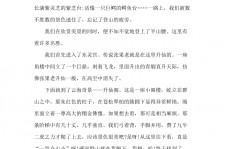 北流旅游感想(张家界旅游感想)
